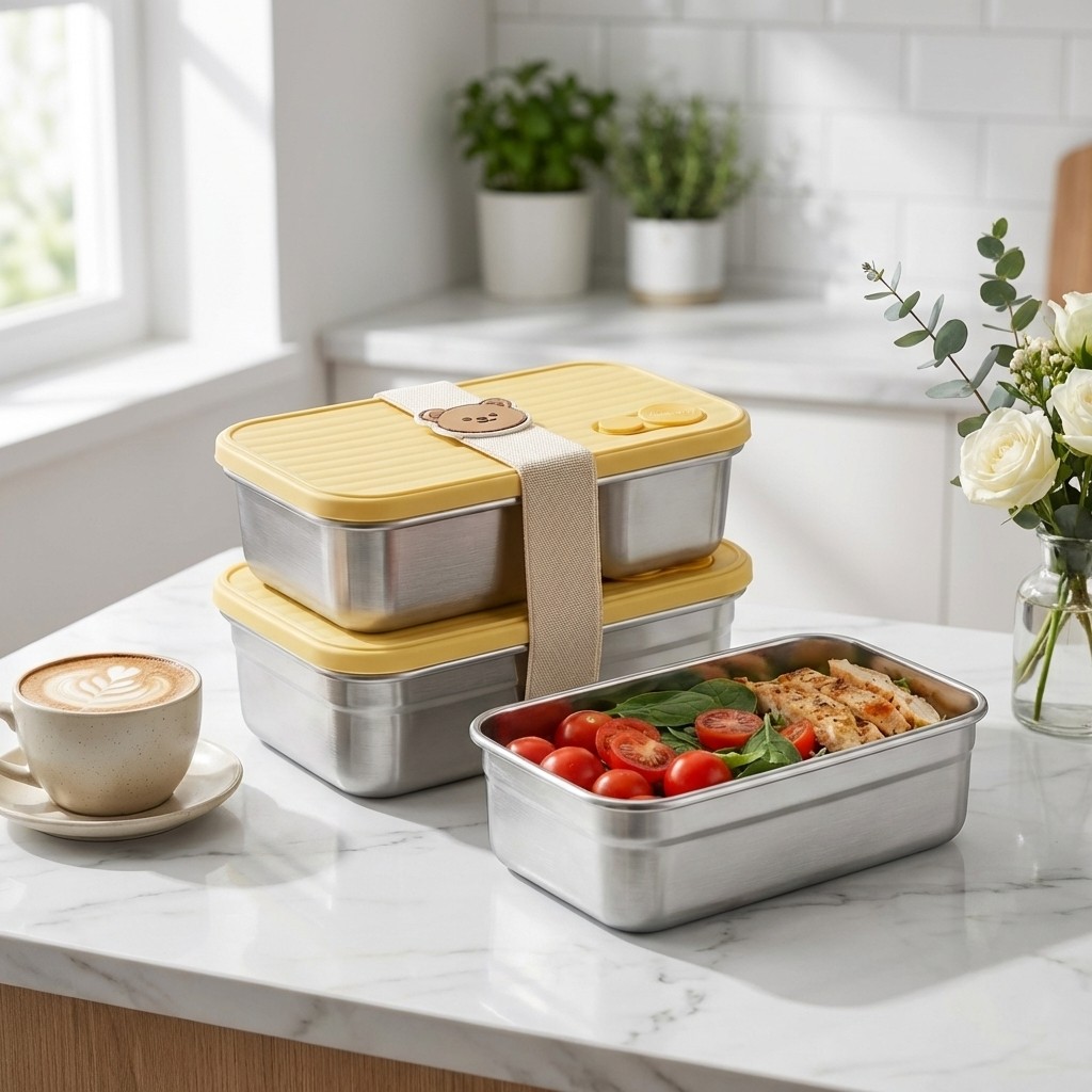 Bento Box Two Tier - 304 Stainless Steel Bento Lunch Box