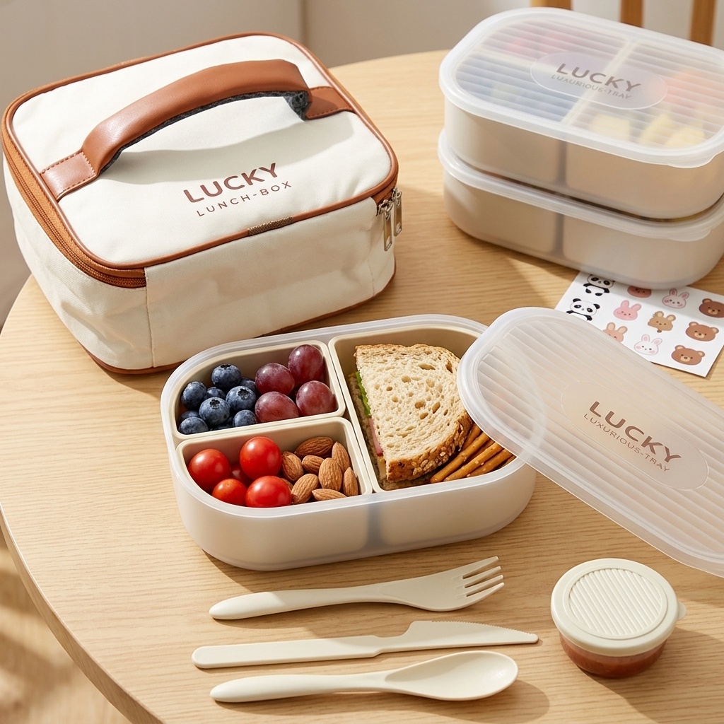 Portable Divided Plastic Lunch - đánh giá và giá Bento Box Two Tier
