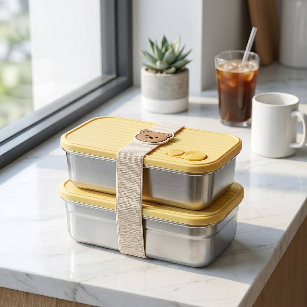 304 Stainless Steel Bento Lunc - đánh giá và giá Bento Box Two Tier