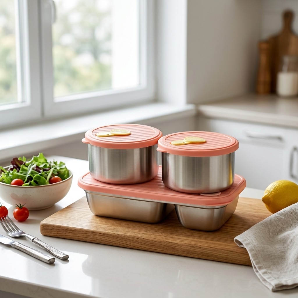 Microwave Safe 304 Stainless S - đánh giá và giá Bento Box Two Tier