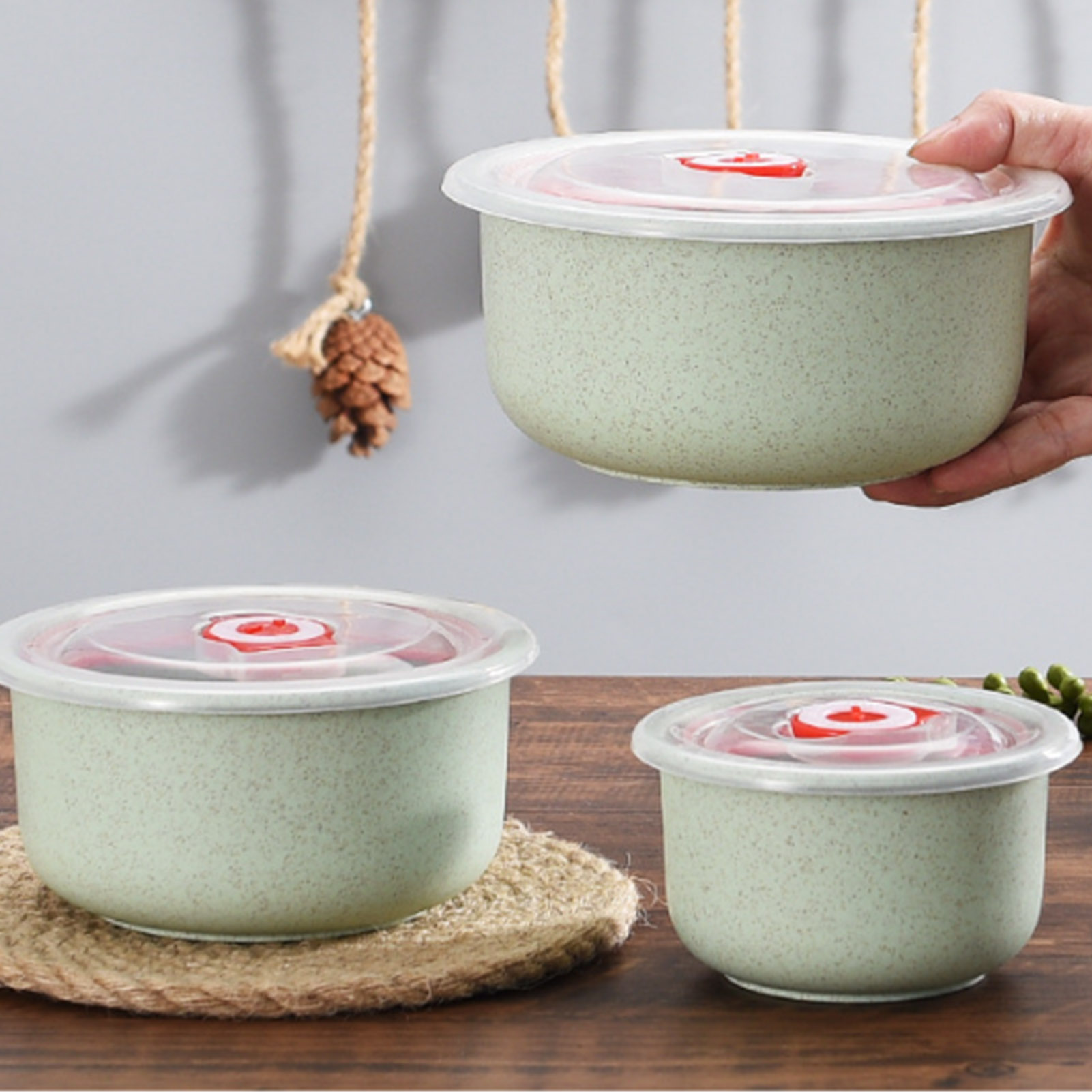 3pcs Food Storage Containers B - đánh giá và giá Bento Box Two Tier