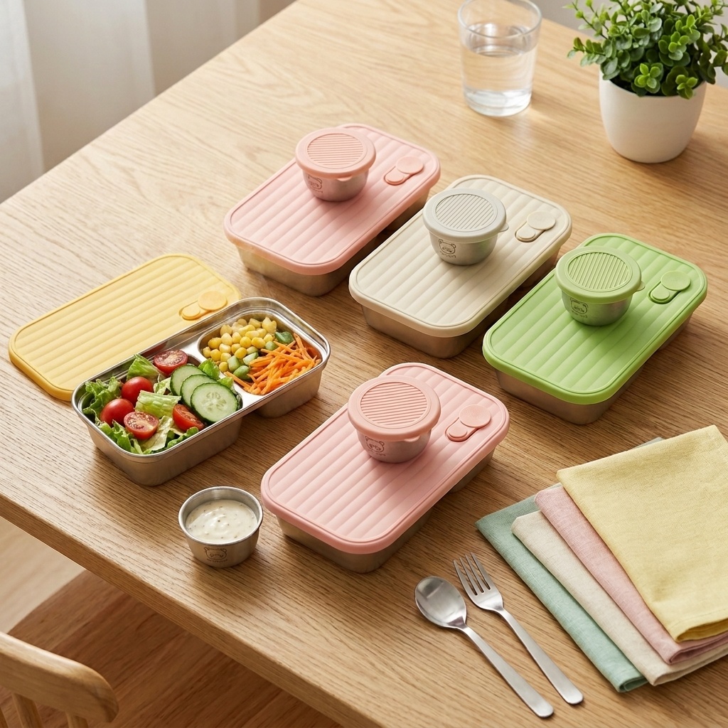 Portable Fruit Salad Food Cont - đánh giá và giá Bento Box Two Tier