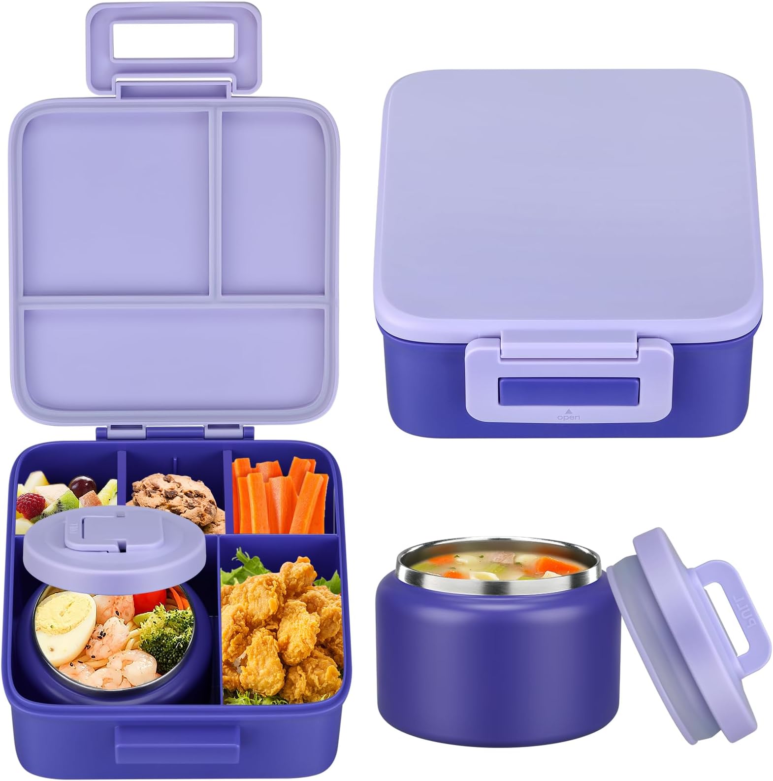 1 Set Bento Lunch Box for Kids - đánh giá và giá Bento Box Two Tier