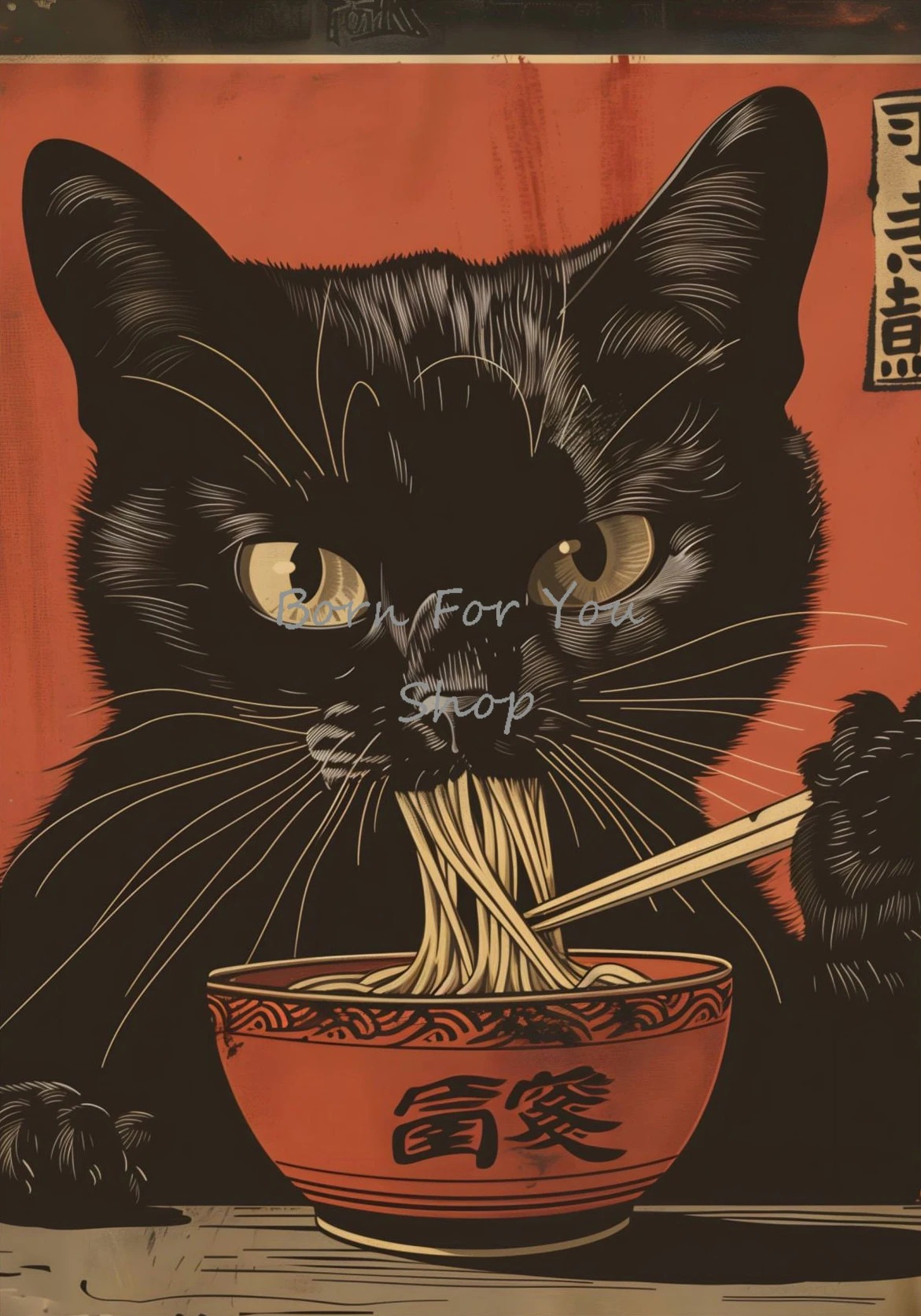 Japanese Edo Style Black Cat E - đánh giá và giá Japanese Lifestyle Japanese