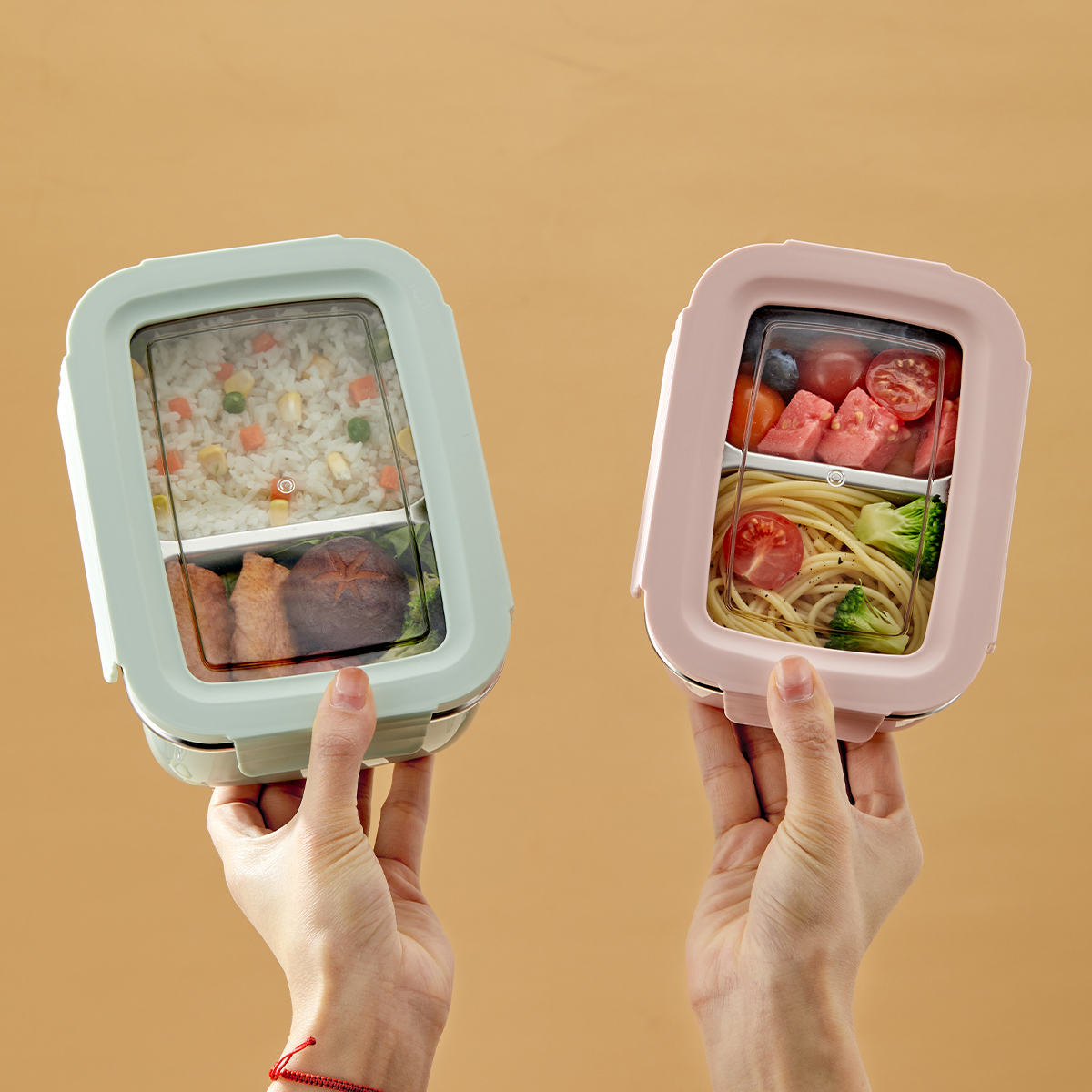Microwave 304 Stainless Steel  - đánh giá và giá Bento Box Two Tier