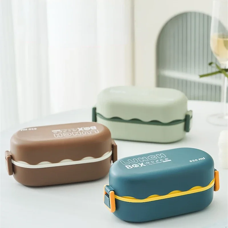 850ML Lunch Box Double-layer P - đánh giá và giá Bento Box Two Tier