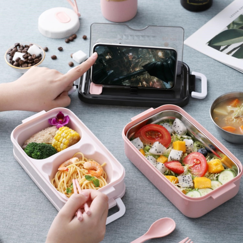 1pack Lunch Box Double-layer P - đánh giá và giá Bento Box Two Tier