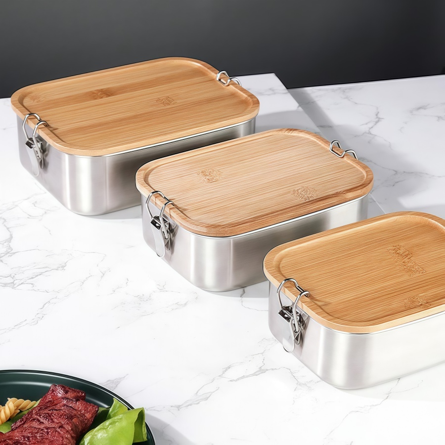 304 Stainless Steel Lunch Boxe - đánh giá và giá Bento Box Two Tier